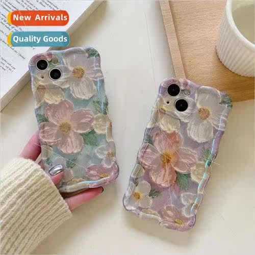 Premium sense of art oil painting flowers 适用 iPhone 14 cas