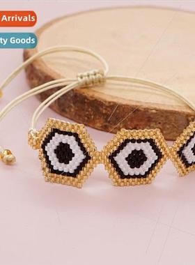 Personalized Exaggerated Devils Eye Bracelet ins  hand-woven