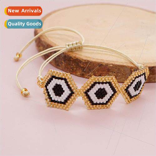 Personalized Exaggerated Devils Eye Bracelet ins  hand-woven