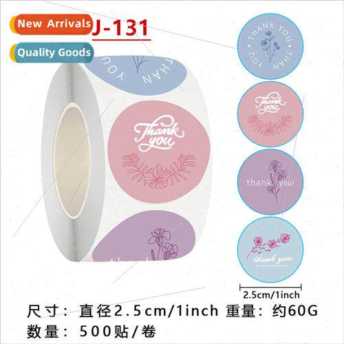 Small fresh flowers stickers thank you stickers holiday wedd