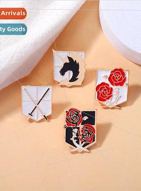 Anime Peripherals Giant pin Investigative Corps brooch pin b