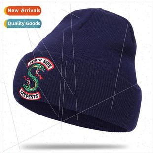 Hat riverdale Embroidered Pop Warm Wool Knit Riverdale