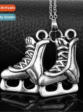 Anime s Yuri on ice figure skating skates necklace accessori