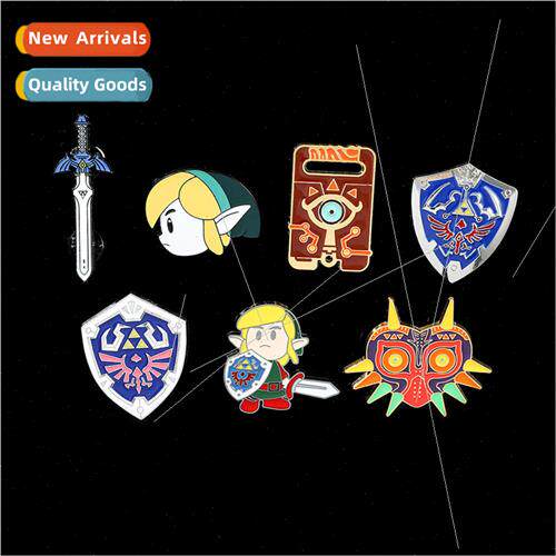 The Legend of Zelda Kingdom Tears Time Shield Brooch Game Pe