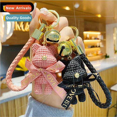 Cartoon resin wool cat keychain female cute fashion couple a