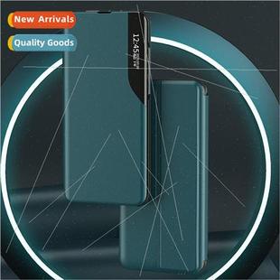 flip cover side millet display mi10pro case 适用 leather