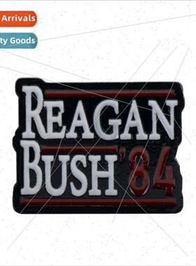 2020 New U.S. Election Brooch Pin Reagan Bush `84 Metal Badg