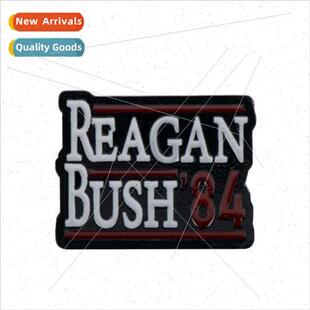 2020 New U.S. Election Brooch Pin Reagan Bush `84 Metal Badg
