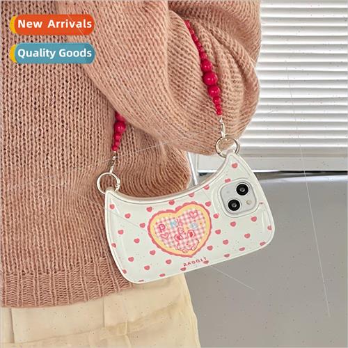 适用 Apple 14Pro handbag love bear 13 phone case iphone13Pro