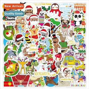 cartoon pattern Santa stickers Christmas Claus luggag new