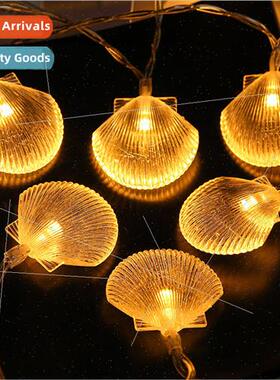led indoor decoration lights string aesthetic shell color li
