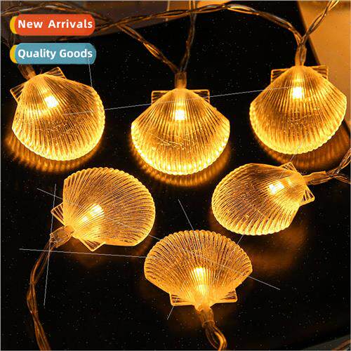 led indoor decoration lights string aesthetic shell color li