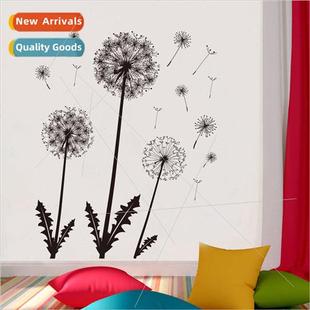 monochrome romantic dandelion wall bedroo JM8383 decals warm