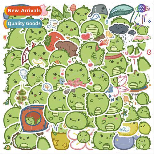 50 green unicorn dinosaur stickers skateboarding notebook gu