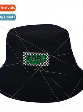 Hat female spring new retro labeling fisherman hat Korean  o