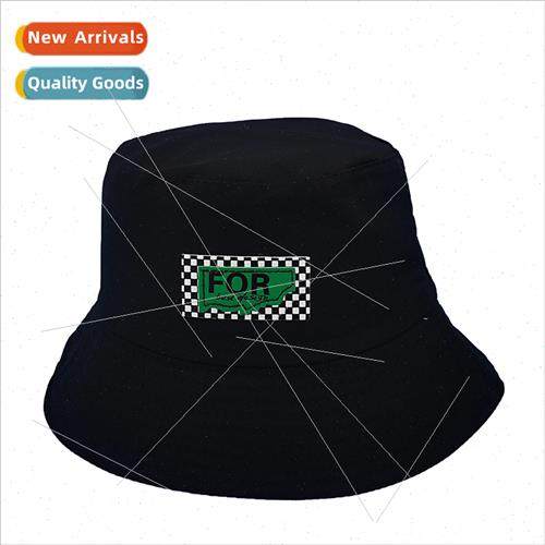 Hat female spring new retro labeling fisherman hat Korean  o