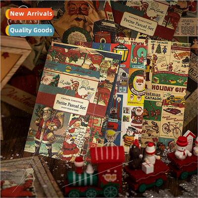 Material Paper Nostalgic Christmas Series Vintage Holiday te