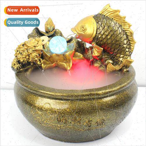High-grade gold running water crafts carp play water indoor