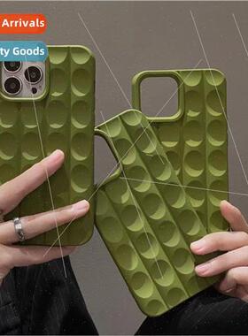 Small fragrant wind IPhone14ProMax olive green IP13/12 phone