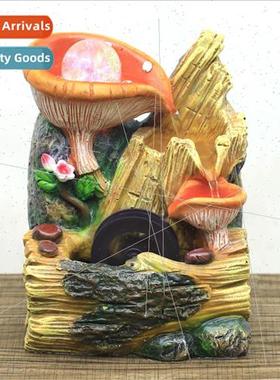 Mini desktop running water inviting wealth and wealth orname