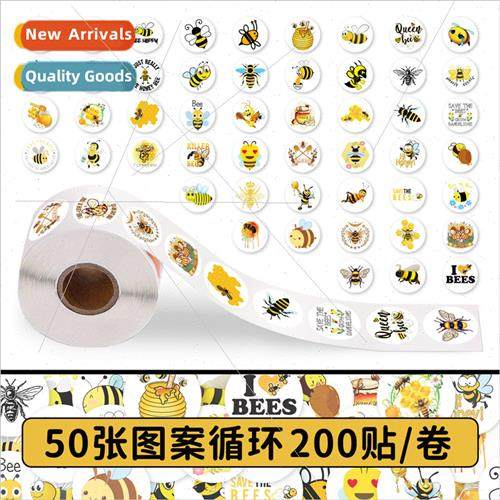 200 stickers bee stickers cute animal roll roll stickers dec