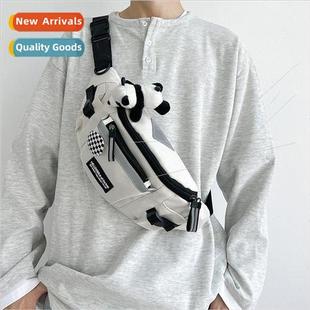 waist pack reflective Kong cross Korean mens new Hong 2023