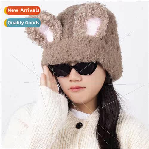 Fashion winter warm versatile cute ears plush female padded