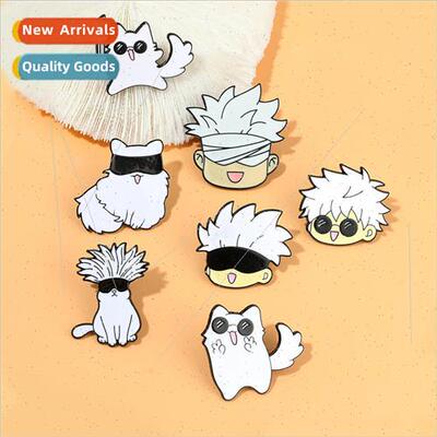 Cartoon anime spell back to war five goku metal badge cute c