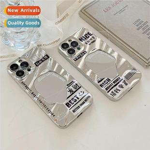 Geometric Mirror Text 适用tune 适用 iPhone 13 Case Apple 14