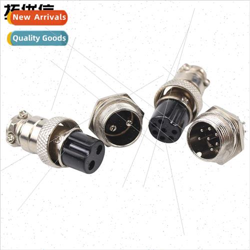 lver-plated brass aircraft connector socket GX16-2 pole 7 po