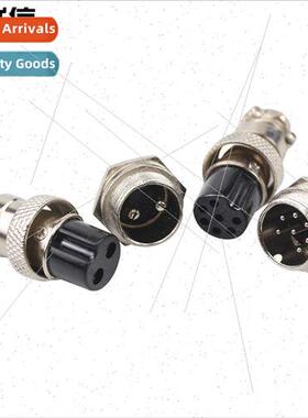 lver-plated brass aircraft connector socket GX16-2 pole 7 po