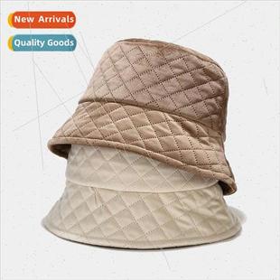 new clip hat and femal fishermans winter plaid Autumn cotton