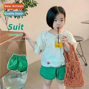 2023 summer girls Korean bud wear fashionable shor childrens