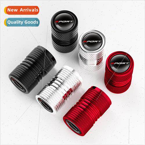 Sport aluminum alloy car tire valve cap con universal anti-t