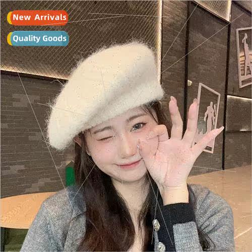Autumn and winter plush thickened beret female fashionable s