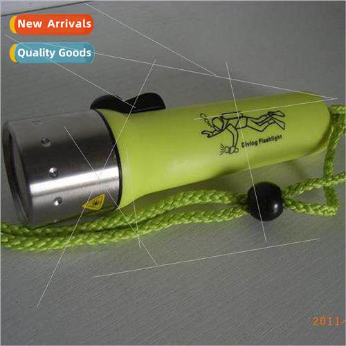 18650 stainless steel led dive light strong light flashlight