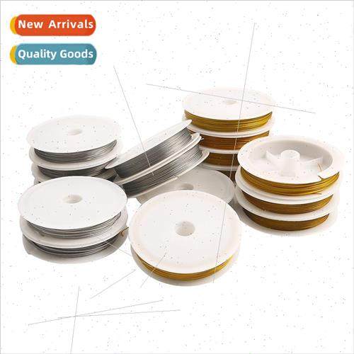 0.3-1mm gold-colored steel wire lead wire bead threading diy