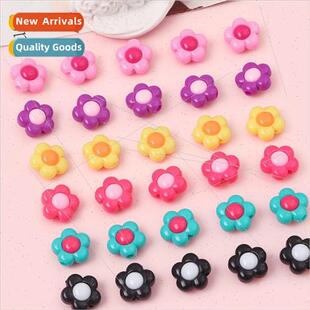 Blocking DIY Sunflower 16mm Handmade Color Beads Hai Acrylic