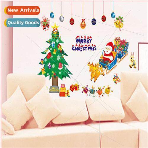 Three generations of removable wall stickers Christmas stick