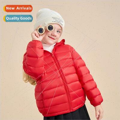 Boys down jacket childrens winter thickened white duck down