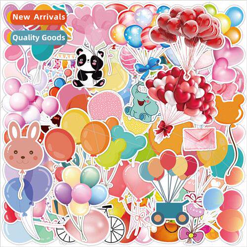 50 holiday decoration balloon stickers cell phone computer w
