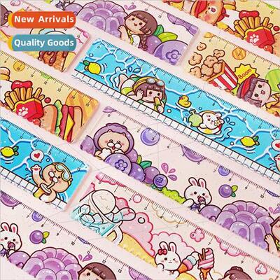 Small sweet potato acrylic ruler handbook scale ruler transp