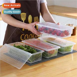 Sealed Frozen Crisper Refrigerator Fish Rectangular Plastic