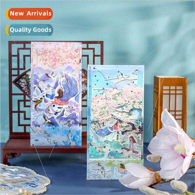 Pomelo Folded Greeting Cards  Wind and Strings Series  Style