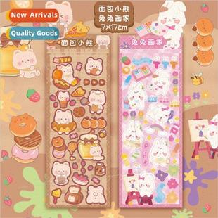 stickers rabbit cute cartoon pla Bread Guca bear