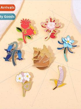 al game  brooch glazed lily neon flower bamboo shoots second
