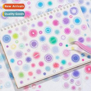 Laser die-cut tape bubble marshmallows basic polka dots bubb