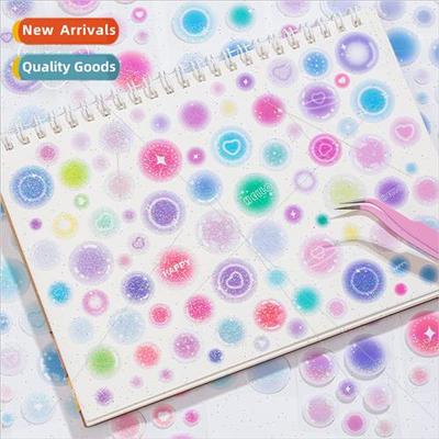 Laser die-cut tape bubble marshmallows basic polka dots bubb