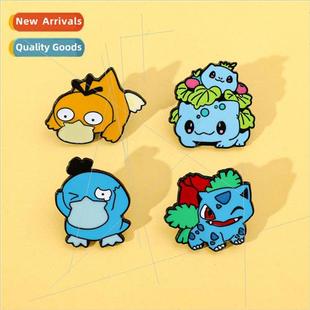 Duck Brooch Pokémon Cute Badge Koda Metal Pokémo Soft