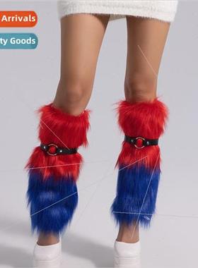 Fall and Winter Cuffs Spice Girls Long Hair Stage Faux Fur F